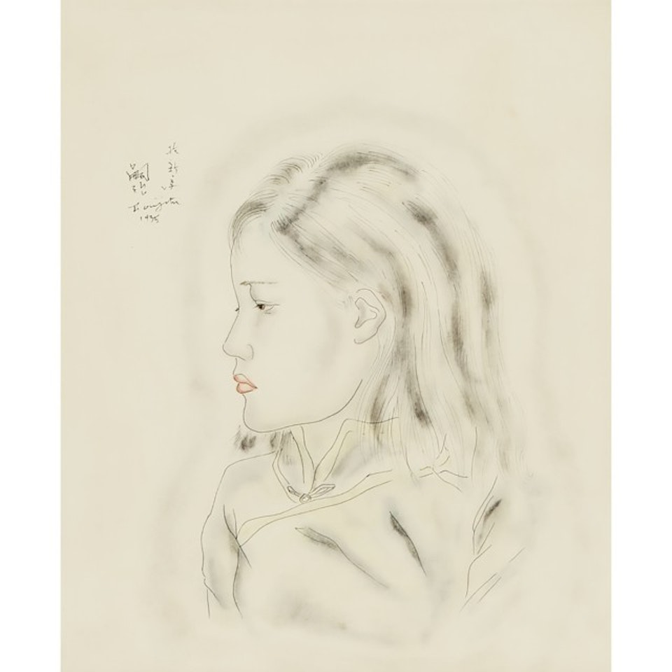 YOUNG GIRL by Leonard Tsuguharu Foujita
