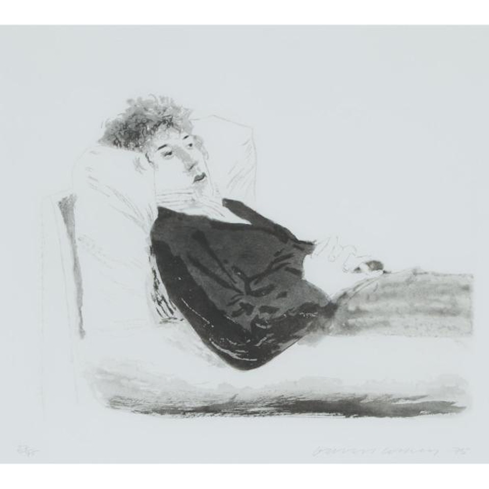RECLINING FIGURE by David Hockney