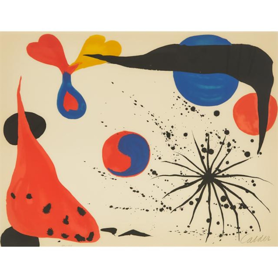 FLIES IN THE SPIDER WEB (YING AND YANG) by Alexander Calder