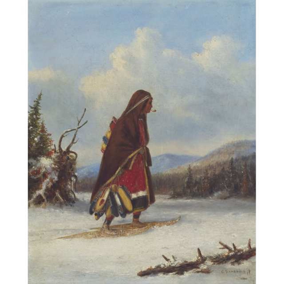 MOCCASIN SELLER by Cornelius Krieghoff