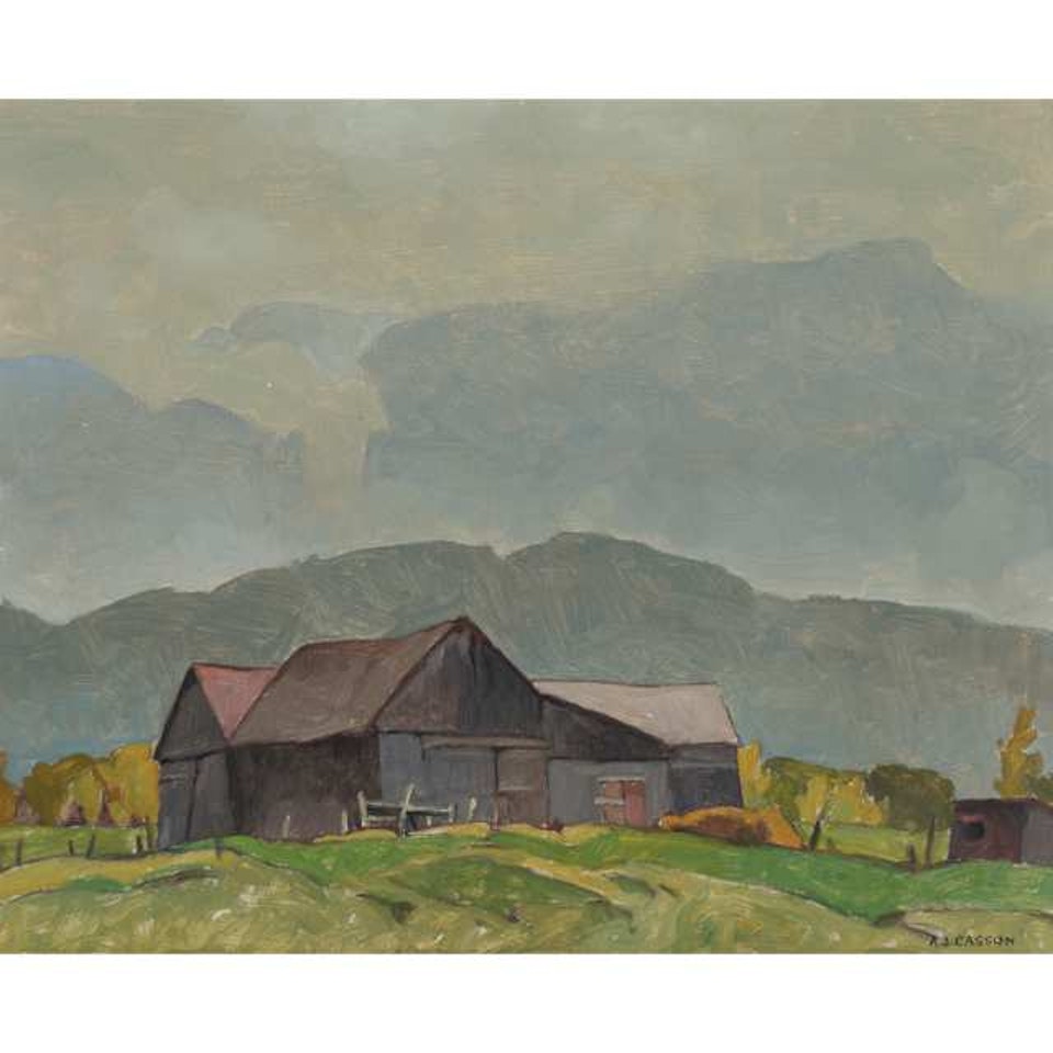 BARN AT GRENVILLE, QUEBEC by Alfred Joseph Casson