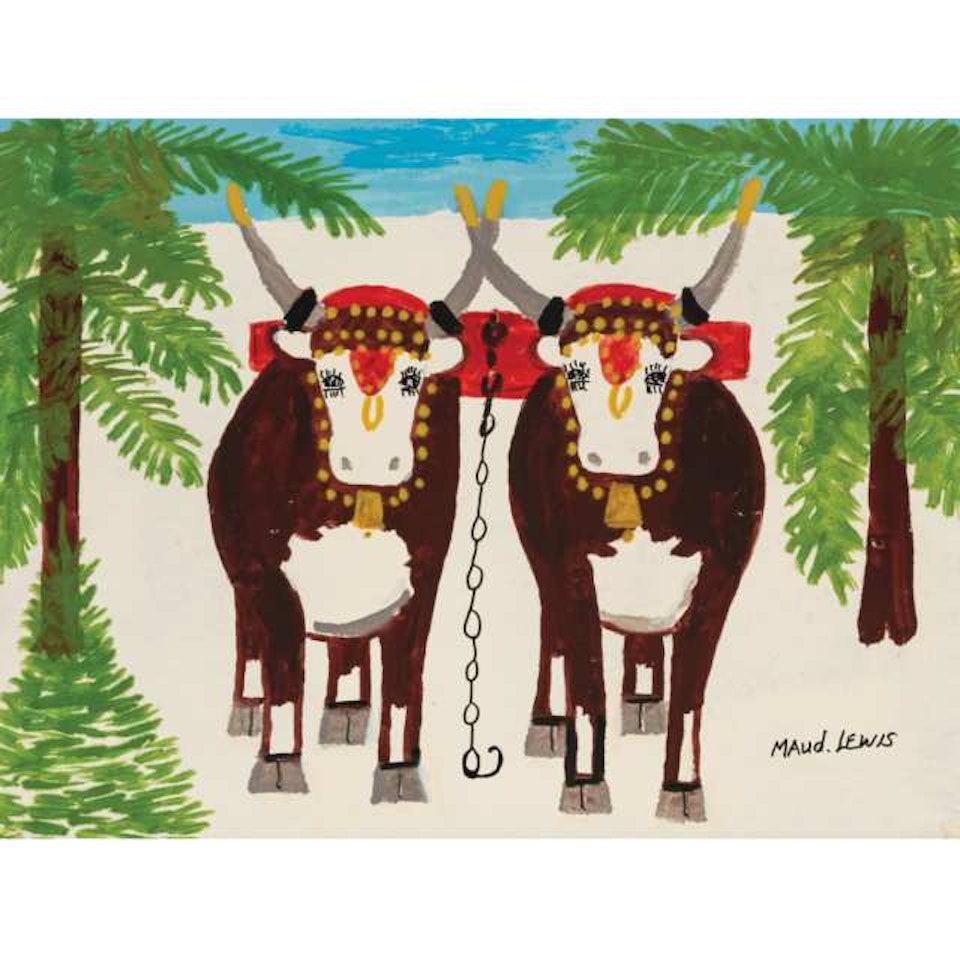 OXEN by Maud Lewis