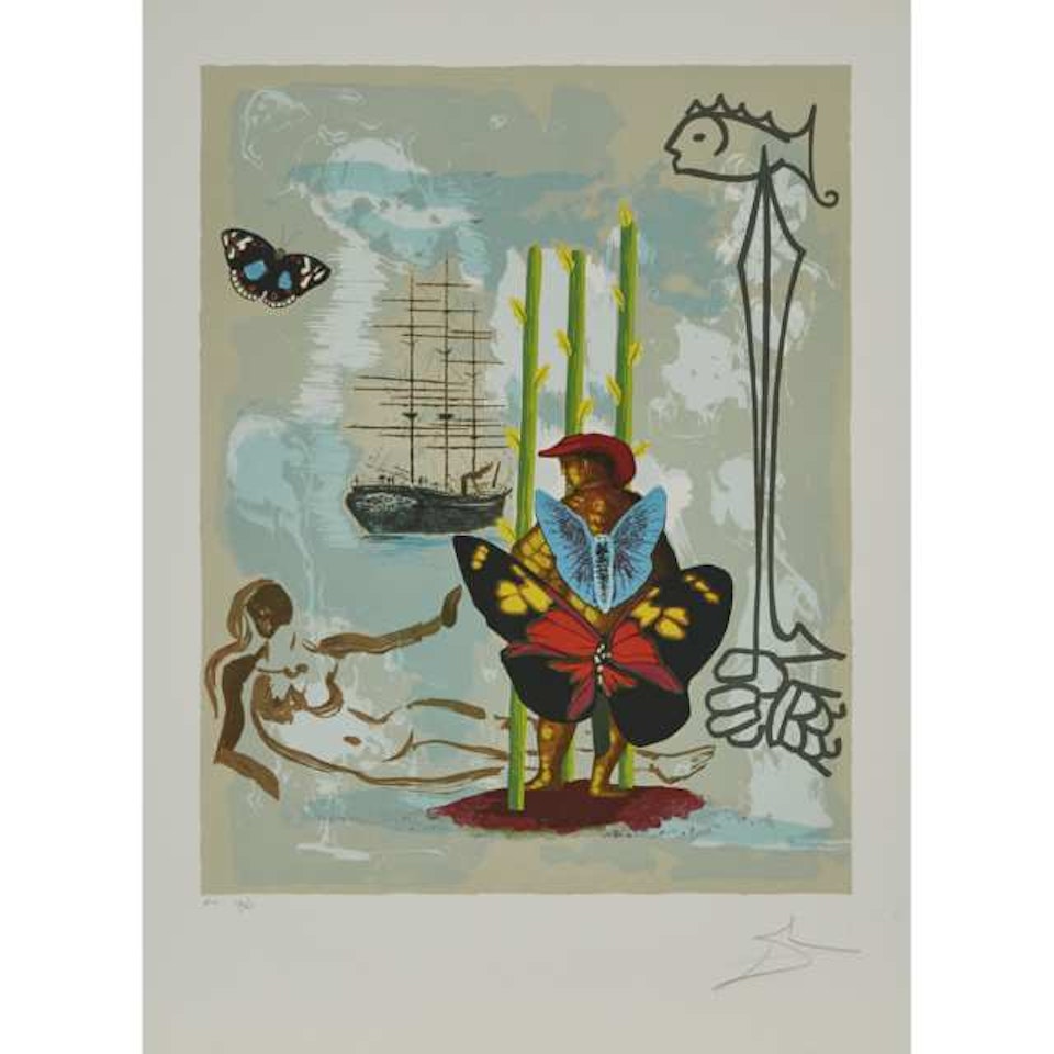 DREAM OF FREEDOM (TAROT OF STAVES) by Salvador Dali