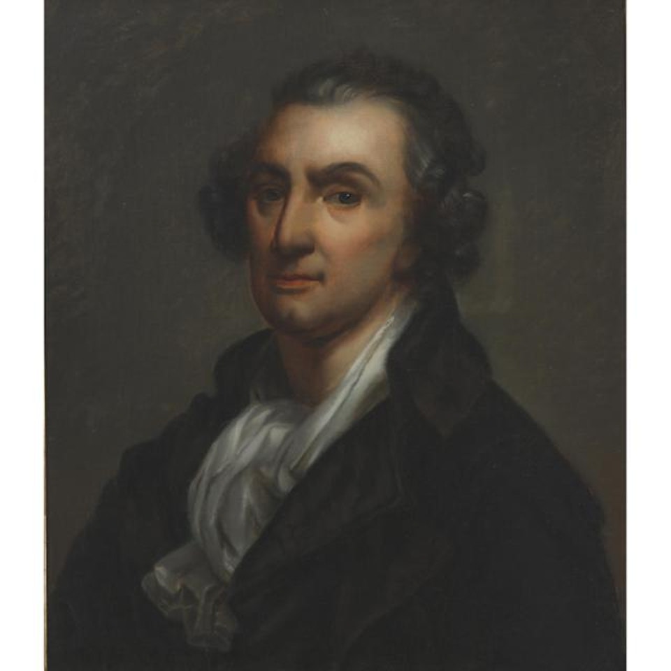 UN PARENT (PORTRAIT PRESUMED TO BE OF JEAN-BAPTISTE GREUZE) by Jean-Baptiste Greuze