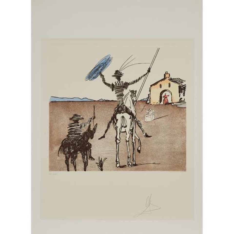 THE IMPOSSIBLE DREAM (FROM HISTORIA DE DON QUICHOTTE DE LA MANCHA) by Salvador Dali