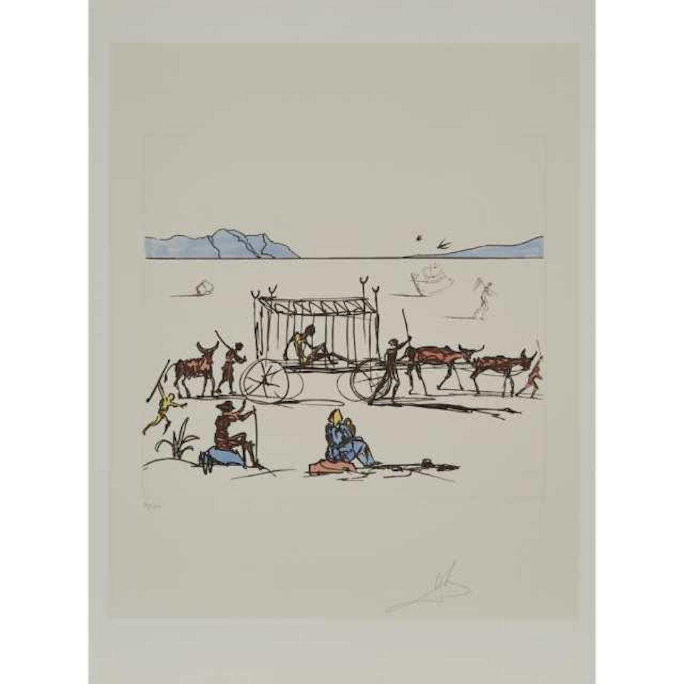 JUDGEMENT (FROM HISTORIA DE DON QUICHOTTE DE LA MANCHA); [FIELD 80-(M)] by Salvador Dali