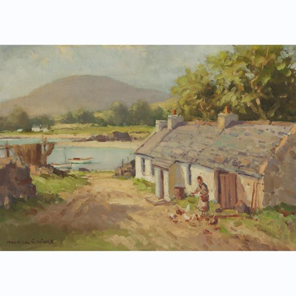 "FISHERMAN"S COTTAGE" CUSHENDUN CO. ANTRIM by Maurice Canning Wilks