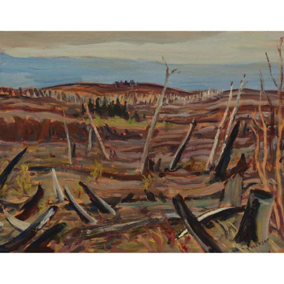 BURNT COUNTRY, PORCUPINE, ONT by Alexander Young Jackson