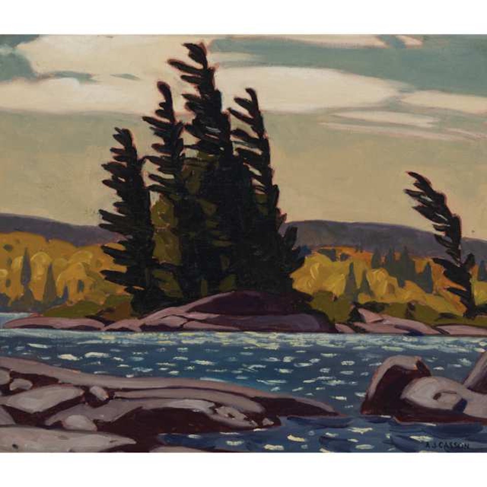 OCTOBER MORNING, KOSHLONG LAKE, HALIBURTON by Alfred Joseph Casson