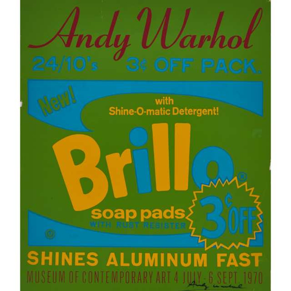 BRILLO SOAP PADS, MUSEUM OF CONTEMPORARY ART 4 JULY - 6 SEPT. 1970 by Andy Warhol