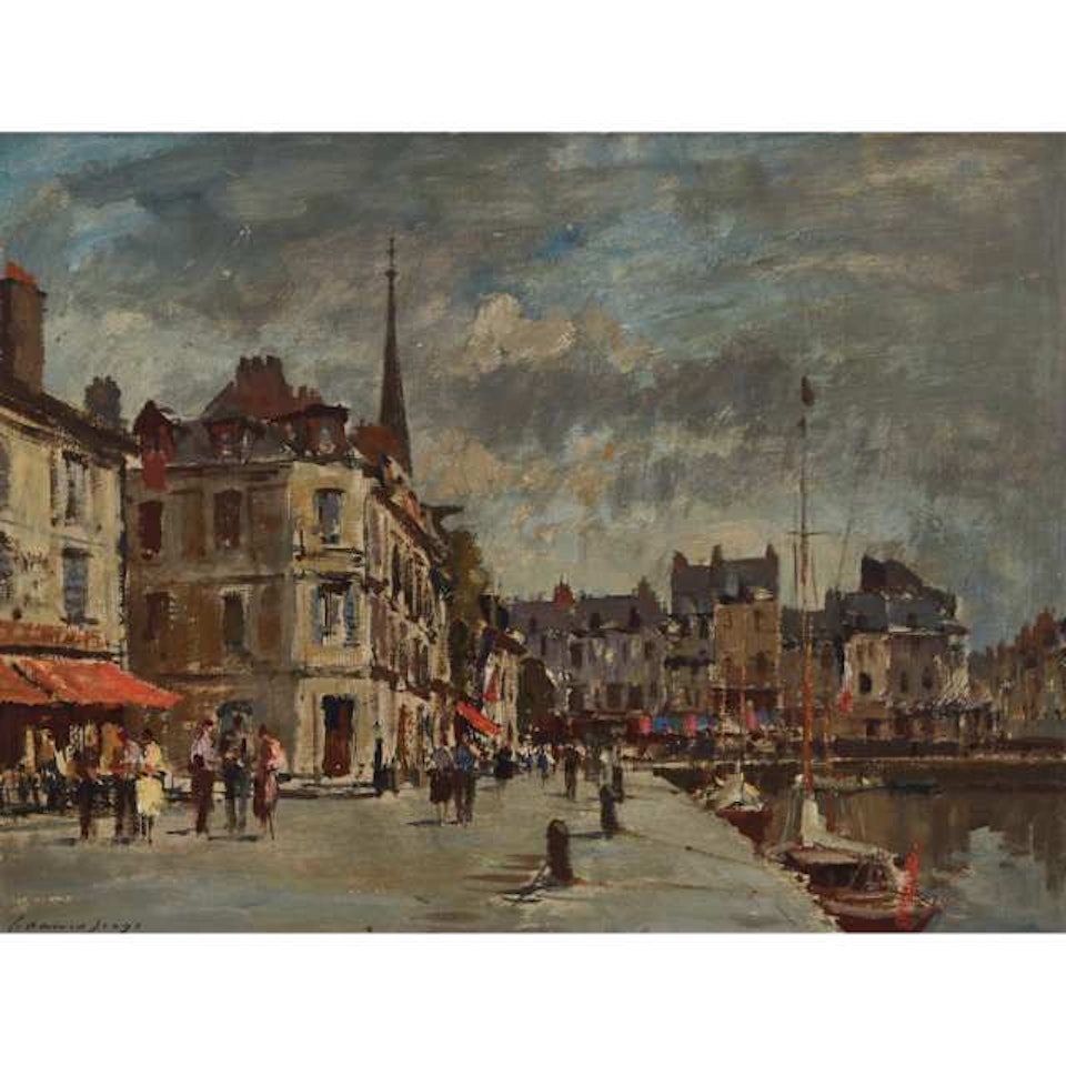 THE QUAYSIDE, HONFLEUR by Edward Seago