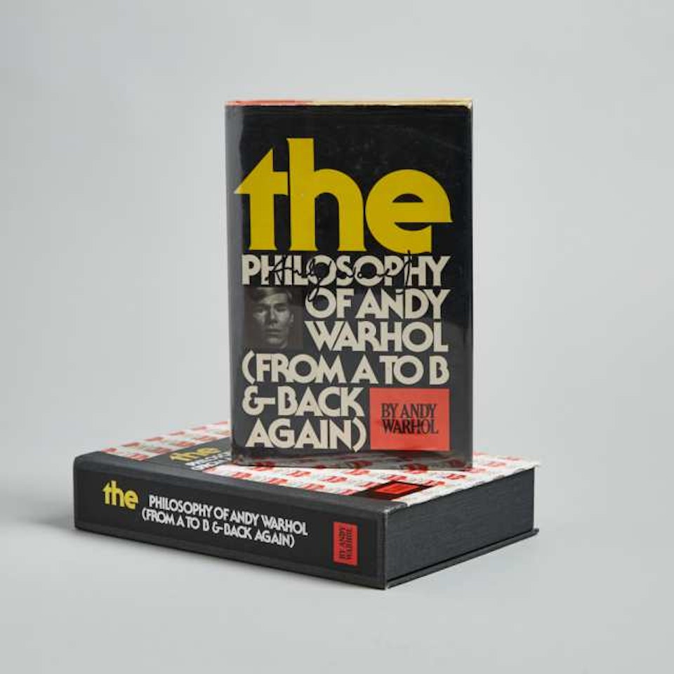 THE PHILOSOPHY OF ANDY WARHOL (FROM A TO B & BACK AGAIN); 1ST EDITION by Andy Warhol