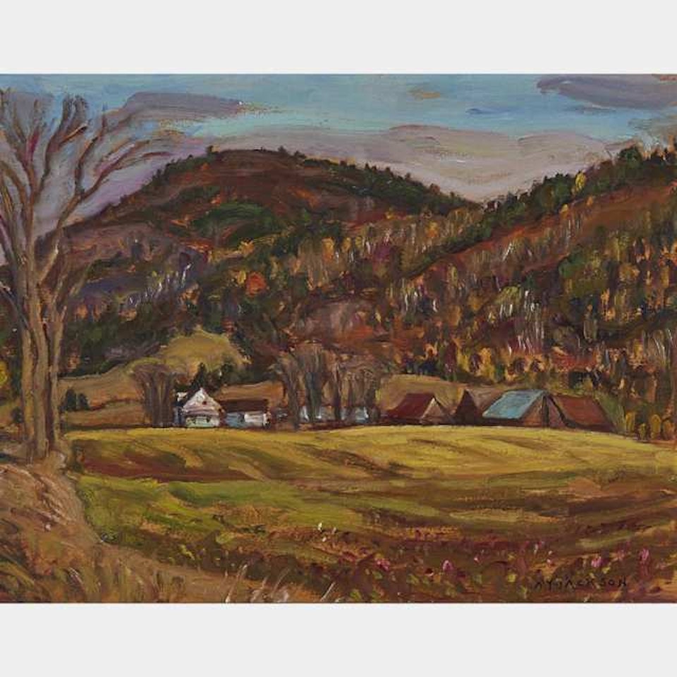 FARM AT NOTRE DAME DE LA SALETTE, QUE by Alexander Young Jackson