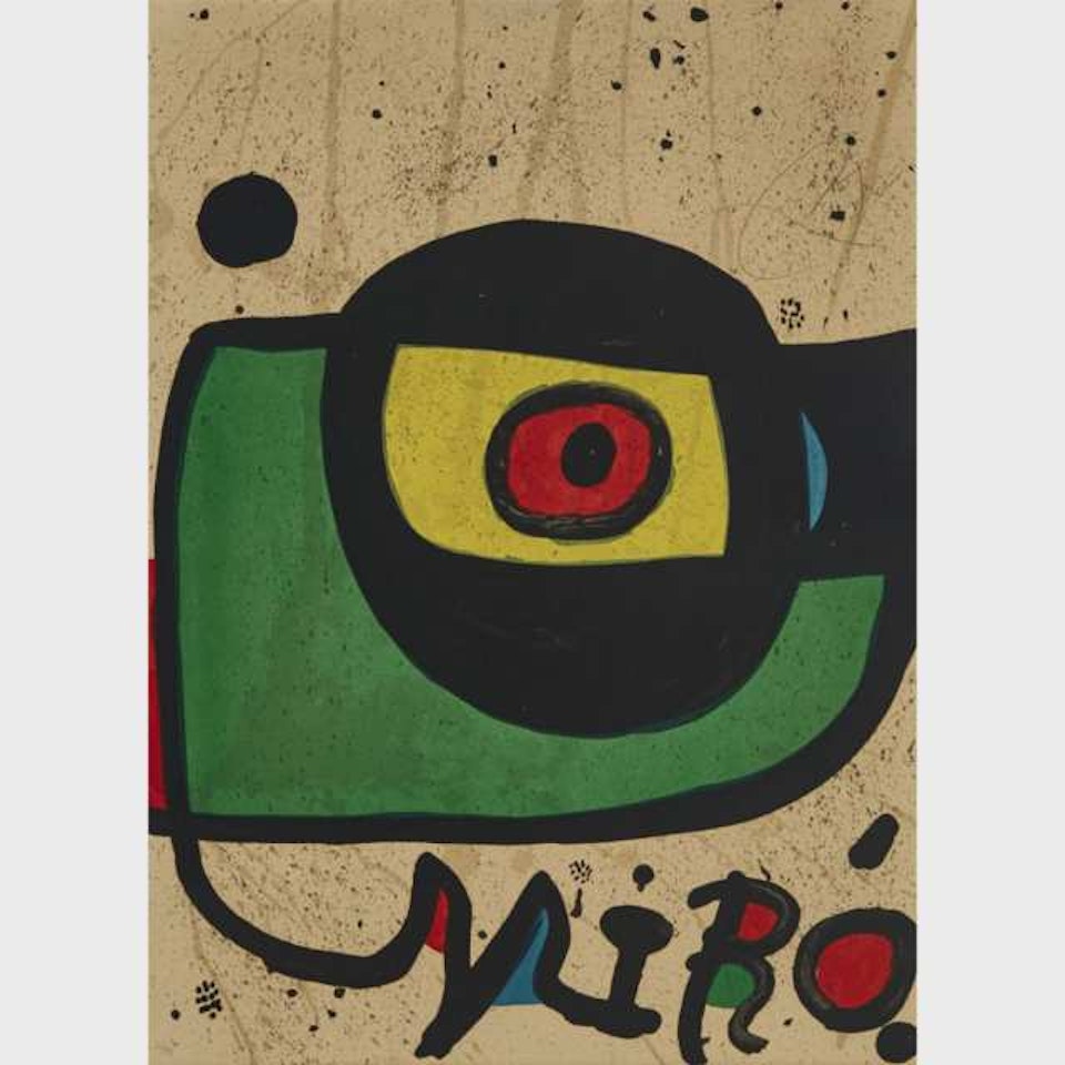 MIRO PINTURA (DESIGN FOR A POSTER (WITHOUT LETTERS) by Joan Miró