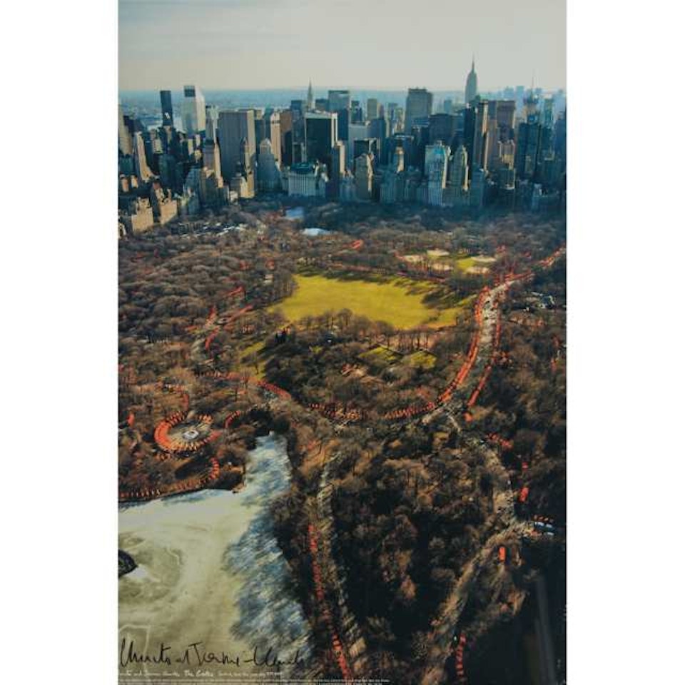 THE GATES (PROJECT FOR CENTRAL PARK, NEW YORK CITY AFTER A PHOTOGRAPH BY WOLFGANG VOLZ) by Christo