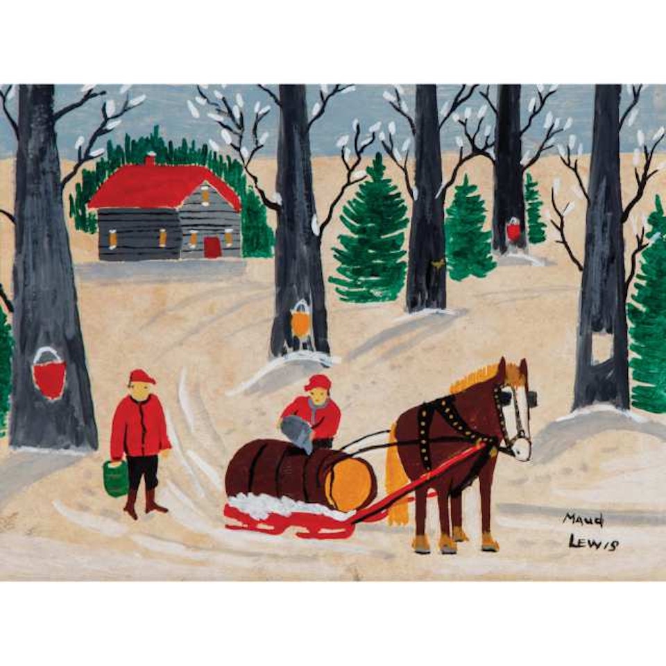 COLLECTING MAPLE SUGAR by Maud Lewis