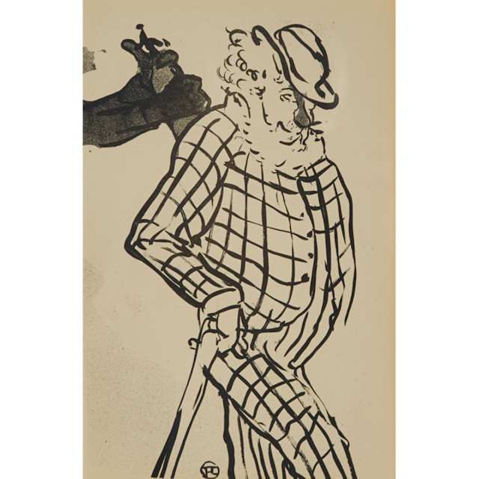 CHANTEUR AMÉRICAN (FROM LE CAFE CONCERT); [DELTEIL, 38] by Henri de Toulouse-Lautrec