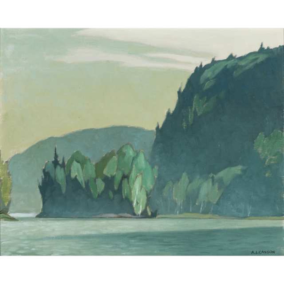 BLUE MORNING, OXTONGUE LAKE by Alfred Joseph Casson