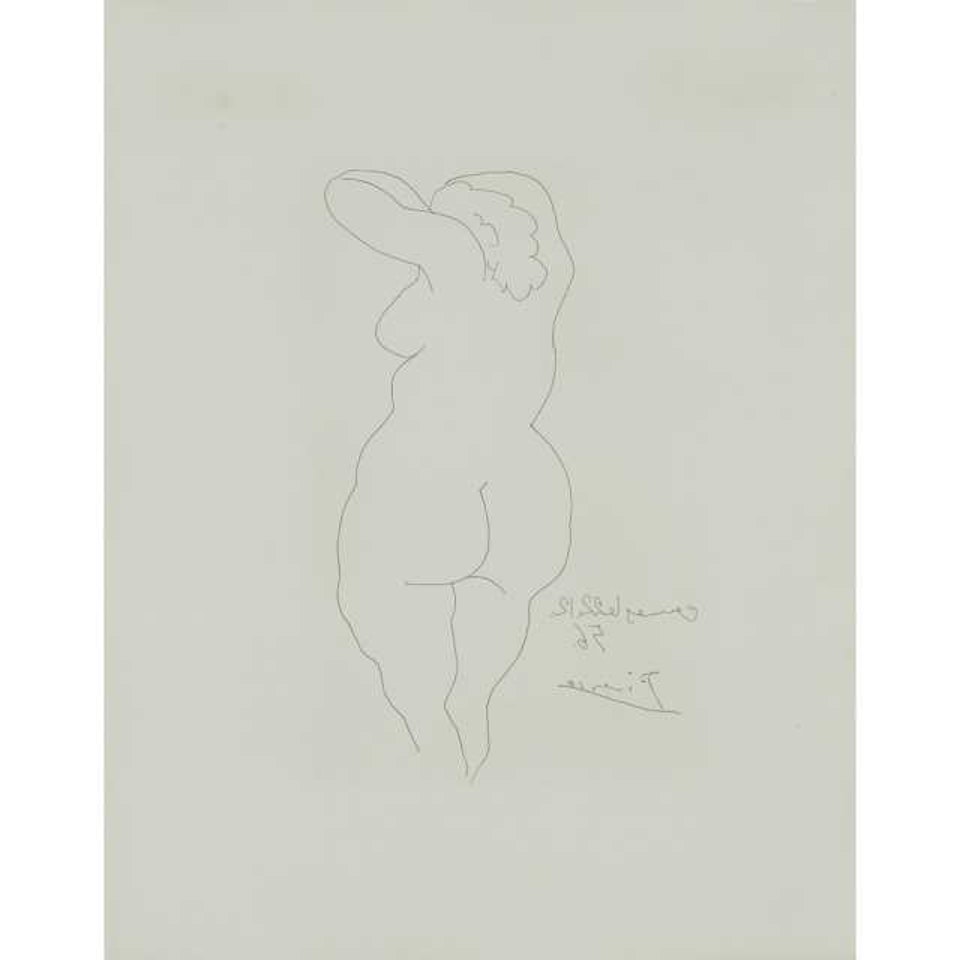 FEMME NUE DE DOS, 1956 [BLOCH, 822] by Pablo Picasso