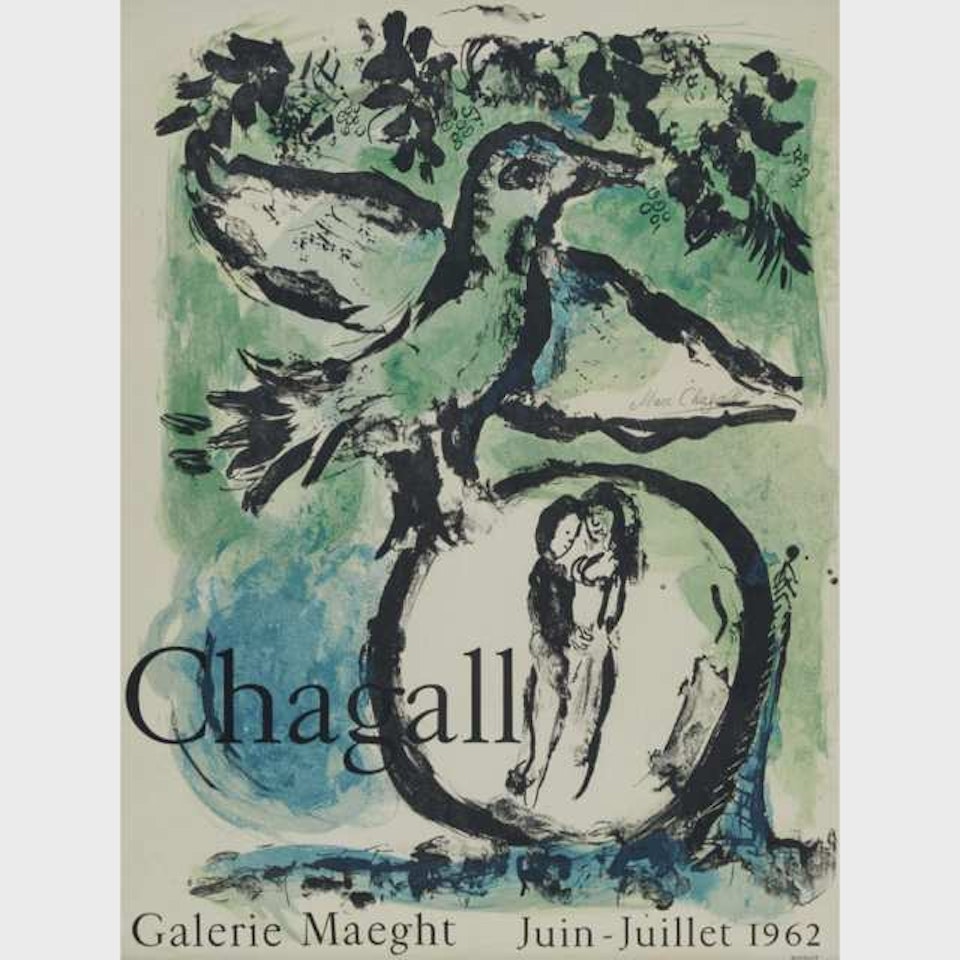 L"OISEAU VERT (THE GREEN BIRD) by Marc Chagall