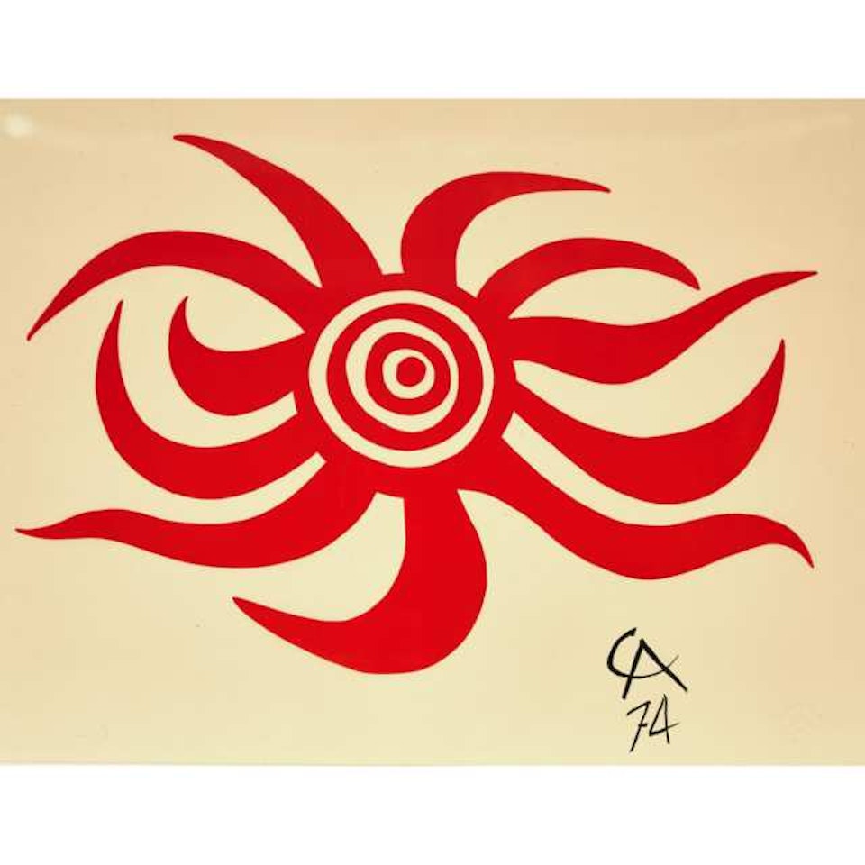 SUNBURST (FROM THE FLYING COLORS COLLECTION) (ONE FROM THE SET OF 6) by Alexander Calder