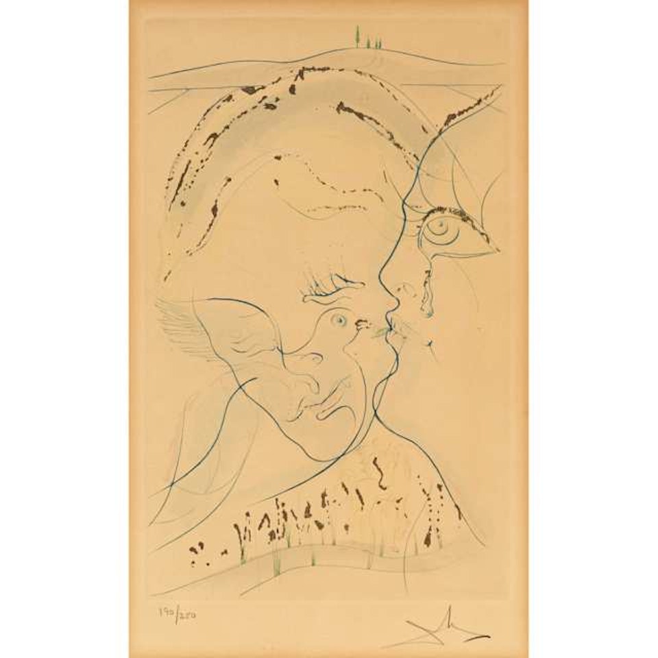 BEHOLD, THOU ART FAIR... (FROM SONG OF SONGS OF SOLOMON); FIELD 71-17E(III) by Salvador Dali
