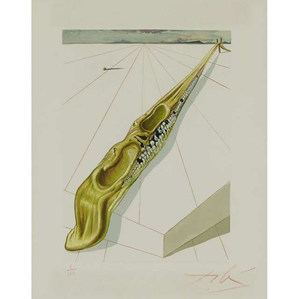 HELL, CANTO 14 (FROM THE DIVINE COMEDY SERIES) by Salvador Dali