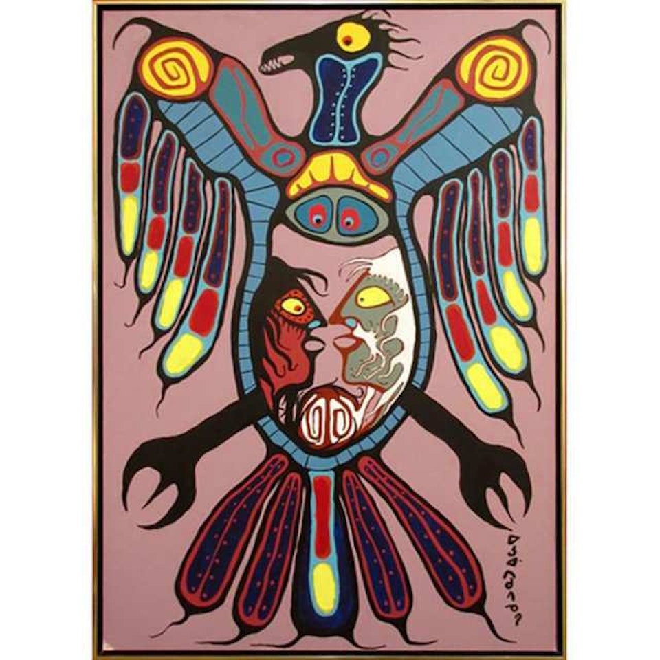 MEN TALK ABOUT THE POWER OF THE THUNDERBIRD by Norval Morrisseau