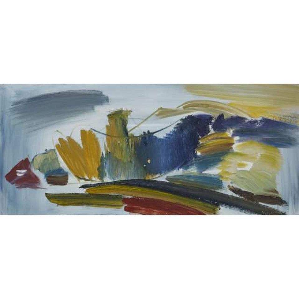 A HOUSE UNDER HILLS by Ivon Hitchens