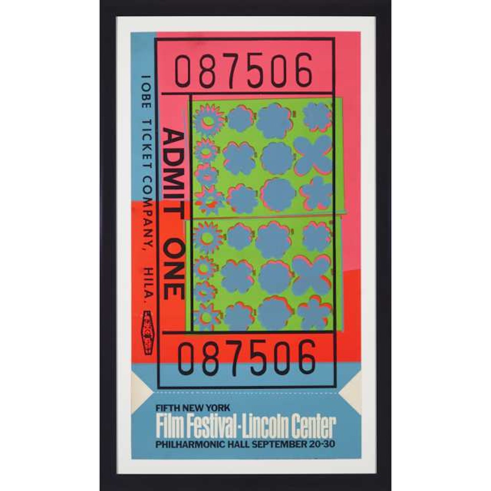 LINCOLN CENTER TICKET by Andy Warhol