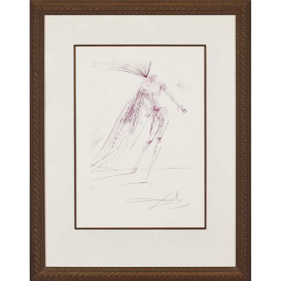 LE PAGE, PL. A (FROM DON JUAN SUITE) by Salvador Dali