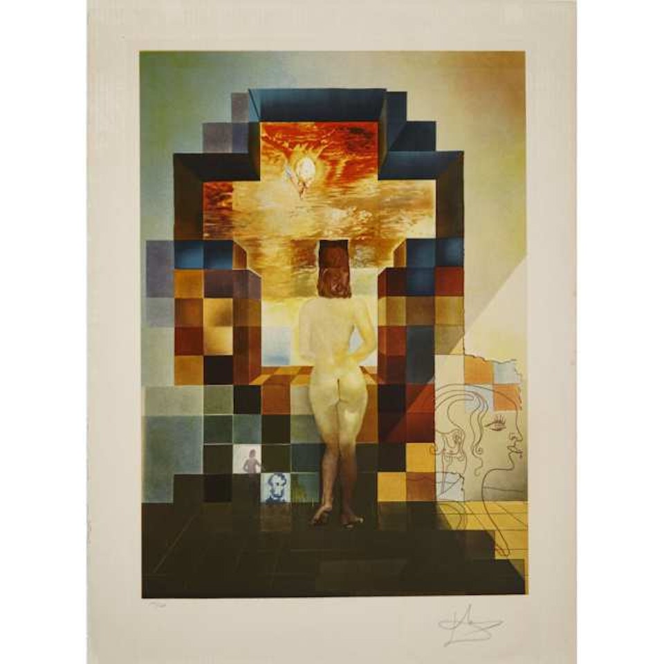 LINCOLN IN DALIVISION by Salvador Dali