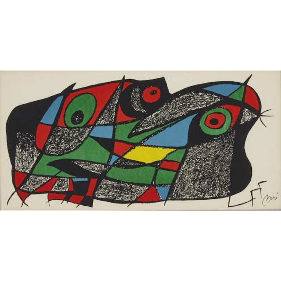 SUECIA (SWEDEN) (FROM JOAN MIRO ESCULTOR, PLATE #5) by Joan Miró