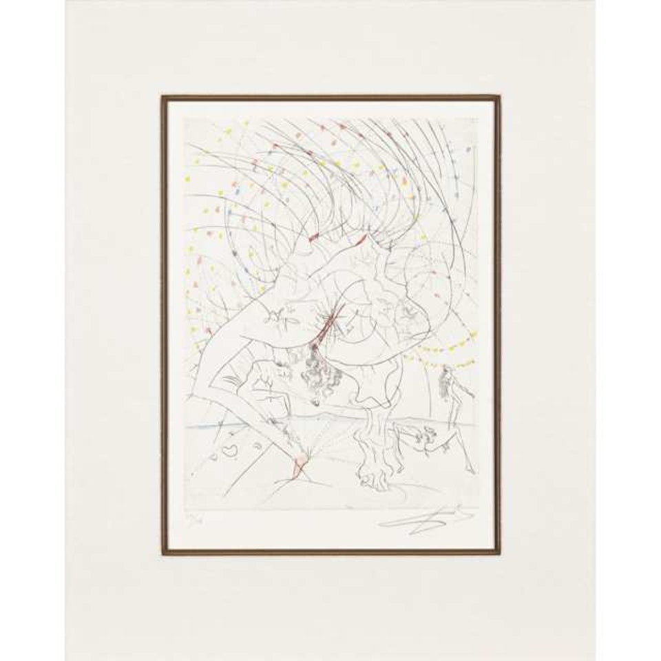 LA FEMME-FEUILLE (LADY-LEAF); LA TÊTE (THE HEAD) (FROM LA VENUS AUX FOURRURES, PL. F AND PL. O) by Salvador Dali