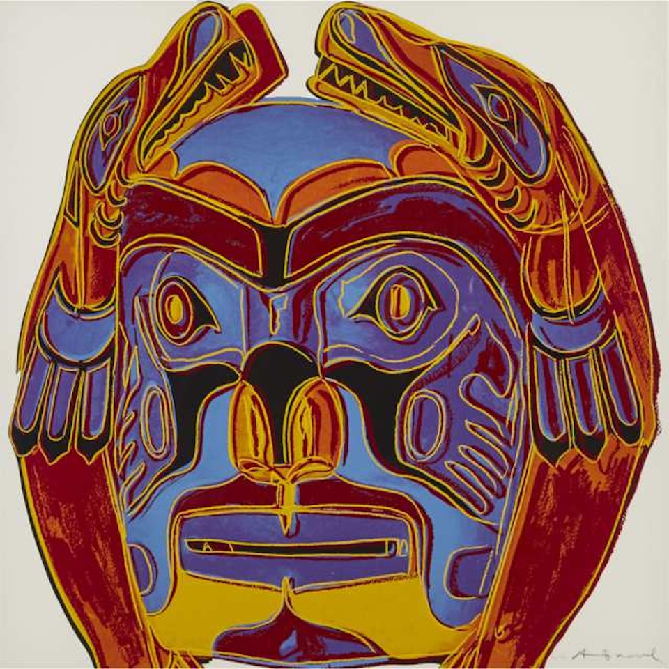 NORTHWEST COAST MASK (FROM COWBOYS AND INDIANS) by Andy Warhol