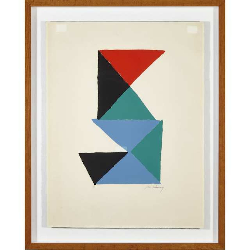 COMPOSITION AUX TRIANGLES (SALON DES ENFANTS BEFORE LETTERS) by Sonia Delaunay