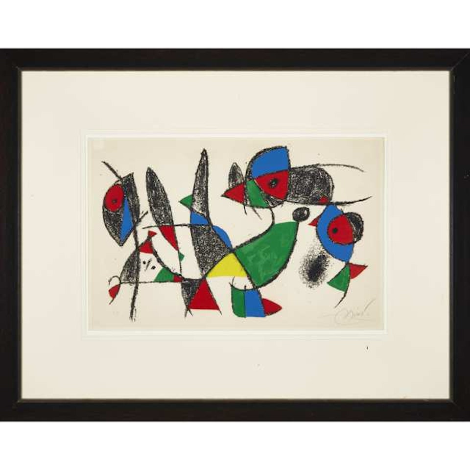 PLATE 10 (FROM LITHOGRAPHS II) by Joan Miró