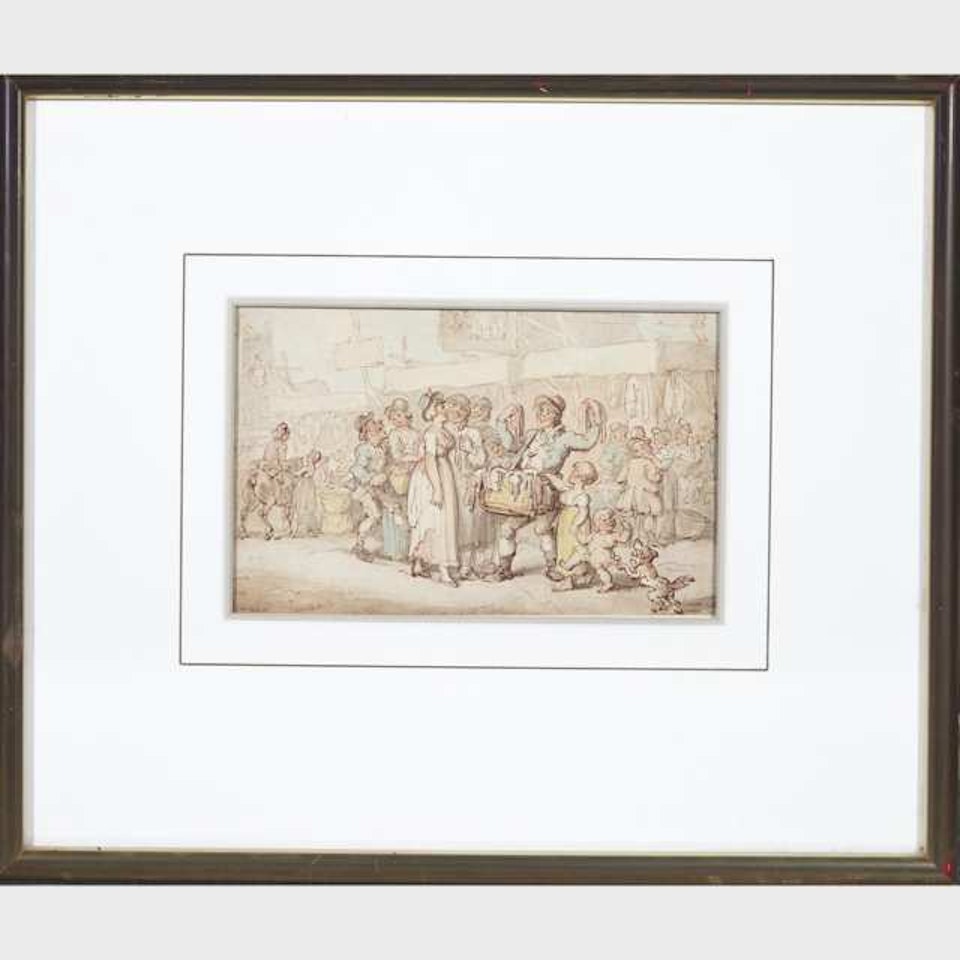 CINDER SIFTERS; LOVERS CAUGHT IN THE ACT by Thomas Rowlandson