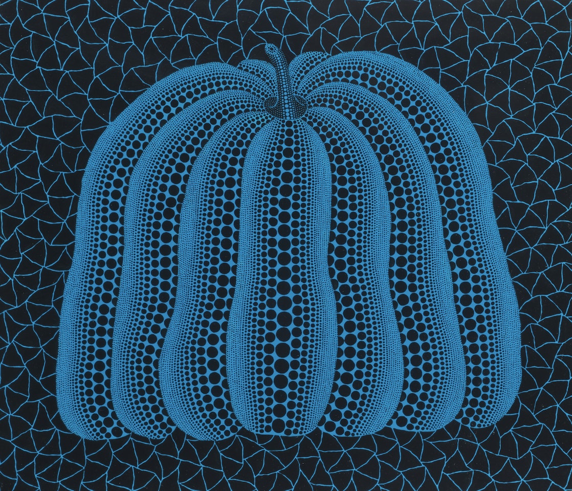 PUMPKIN [TOWHT] BLUE by Yayoi Kusama