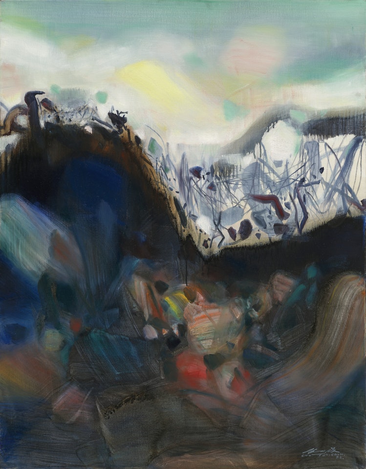 Écriture à l"aube (Writing at Dawn) by Chu Teh-Chun