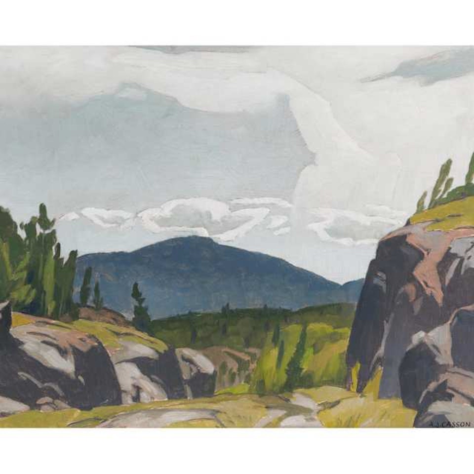ROCK CUT ON THE ESPANOLA ROAD by Alfred Joseph Casson