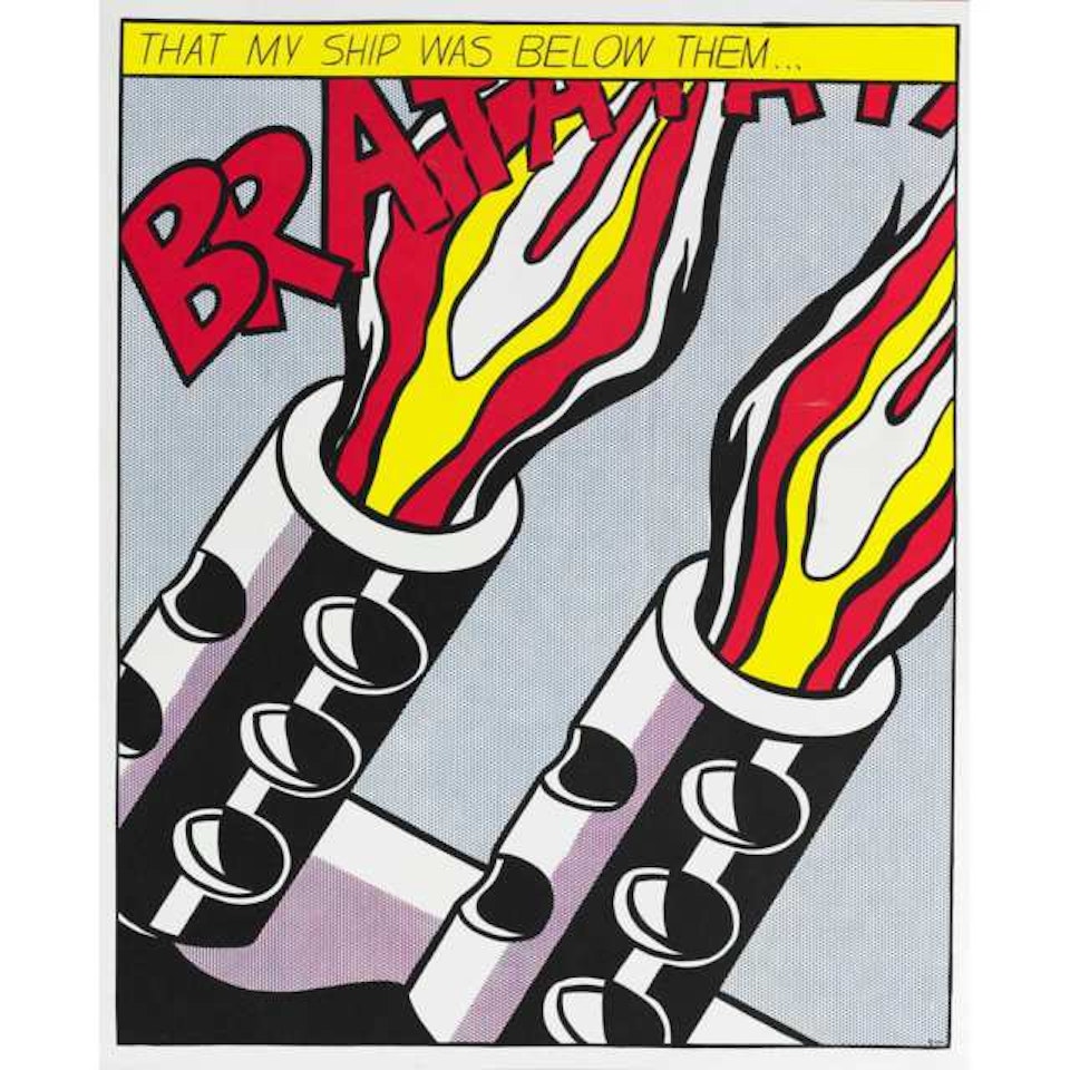 AS I OPENED FIRE (TRYPTCH) by Roy Lichtenstein
