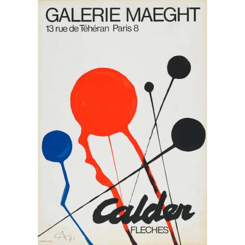 CALDER EXHIBITION AT GALERIE MAEGHT (FLECHES) by Alexander Calder