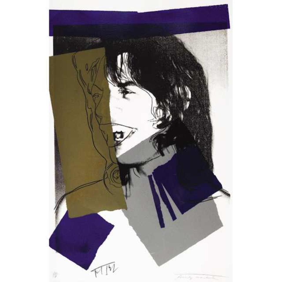 MICK JAGGER,; (FROM THE SET OF 10) [F. & S. II. 142] by Andy Warhol