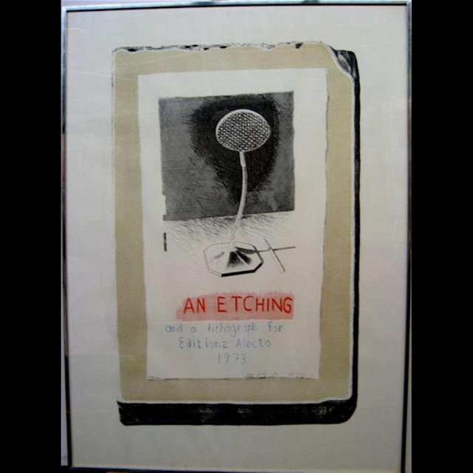 AN ETCHING AND A LITHOGRAPH by David Hockney