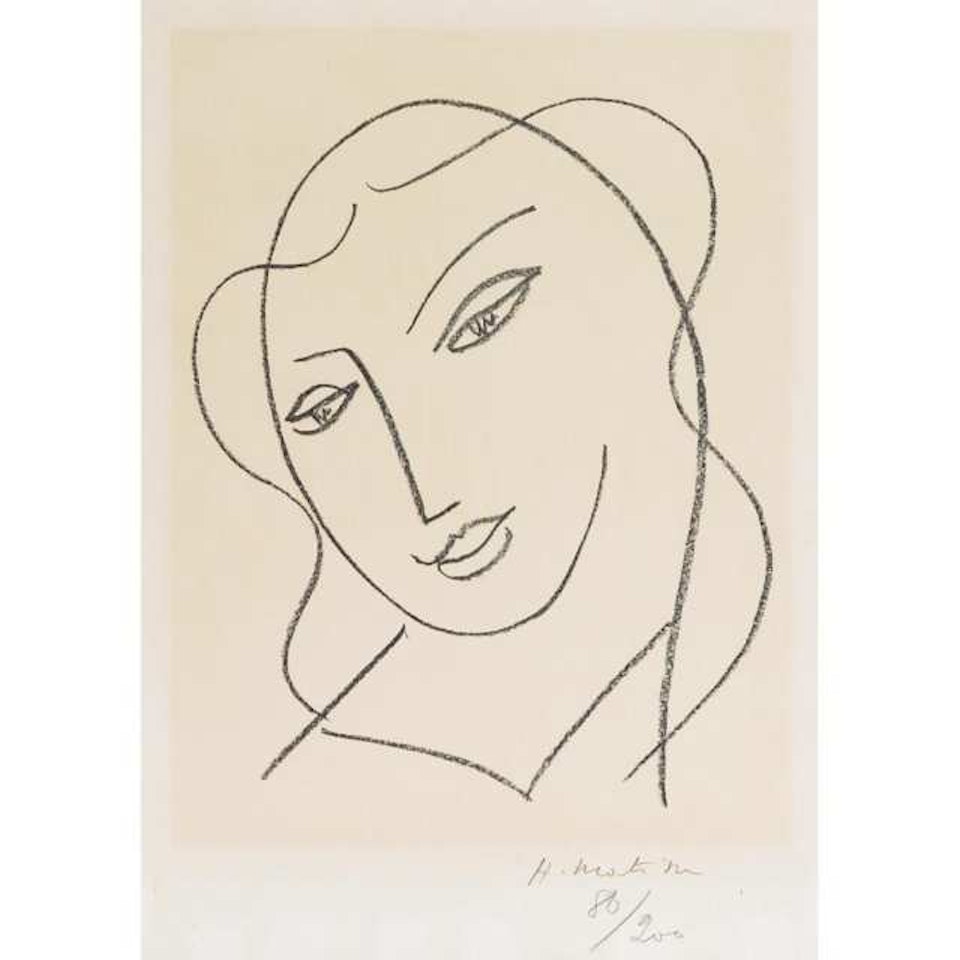 ETUDES POUR LA VIERGE TETE VOILEE by Henri Matisse