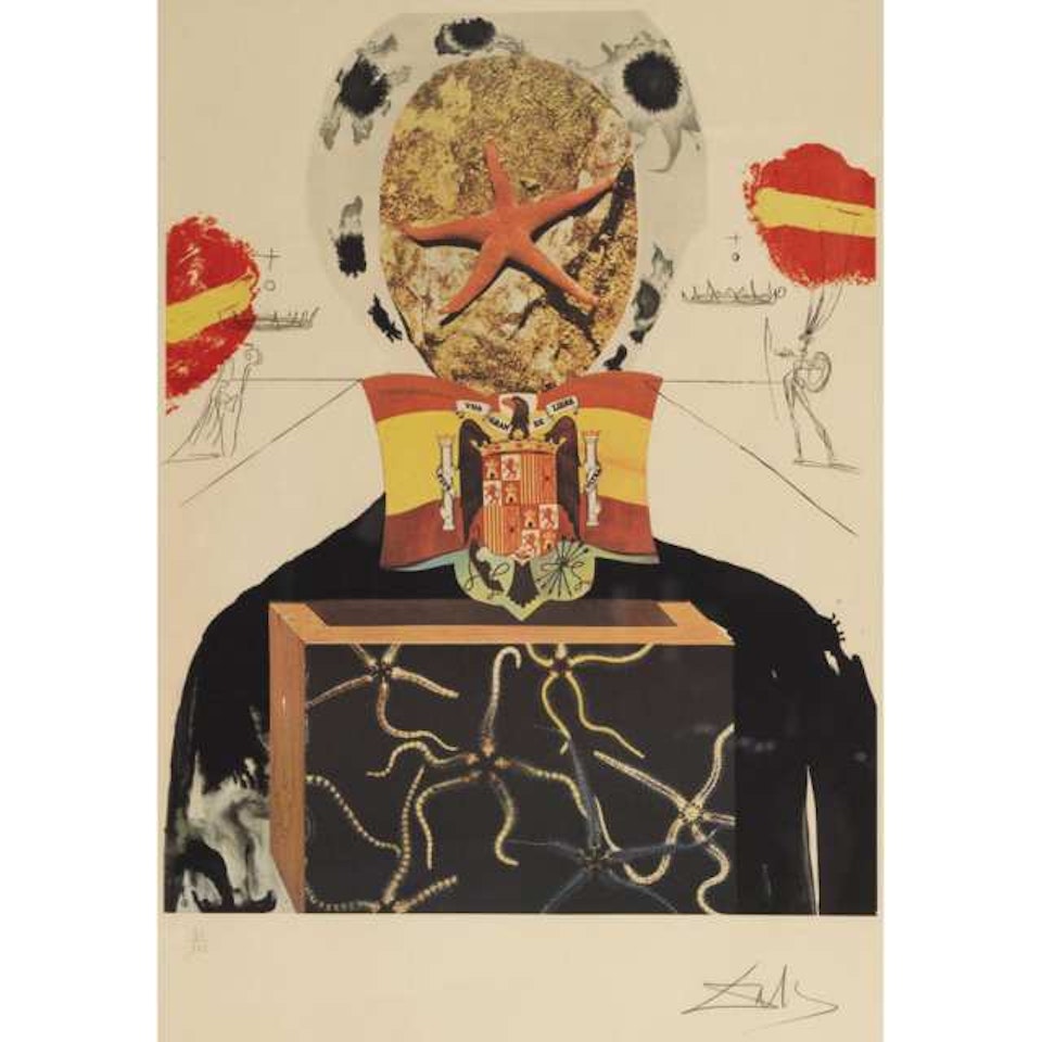 SURREALIST KING; SURREALIST CRUTCHES (FROM MEMORIES OF SURREALISM,; ) by Salvador Dali