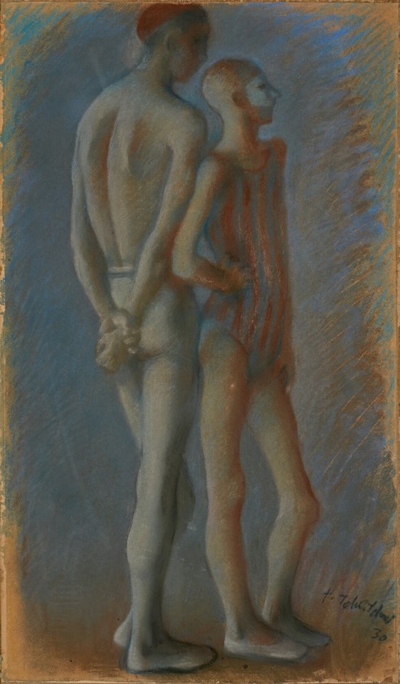 Two Acrobats by Pavel Tchelitchew