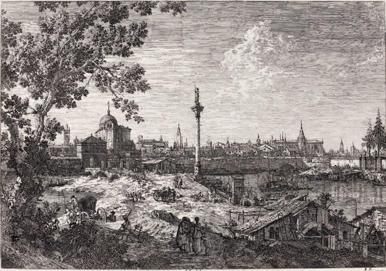 Imaginary view of Padua by Canaletto