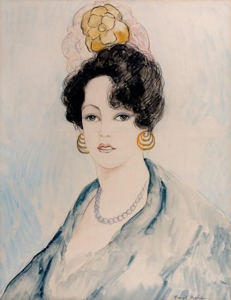 “Woman with a mantilla” by Francis Picabia